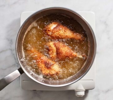 سرخ کردن مواد غذایی با جذب پایین روغن